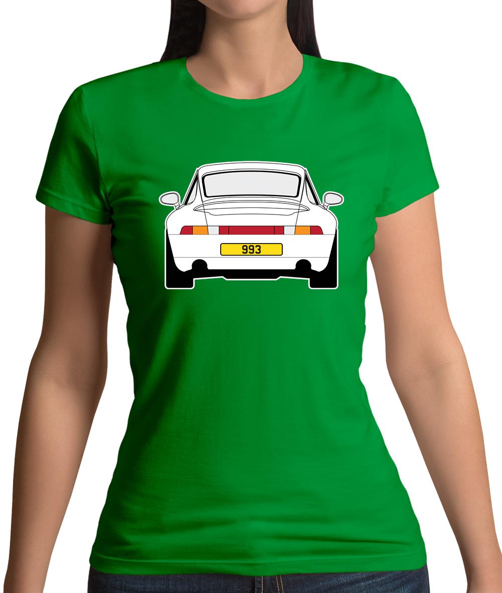 Porsche 993 White Womens T-Shirt Porsche 993 White Womens T-Shirt