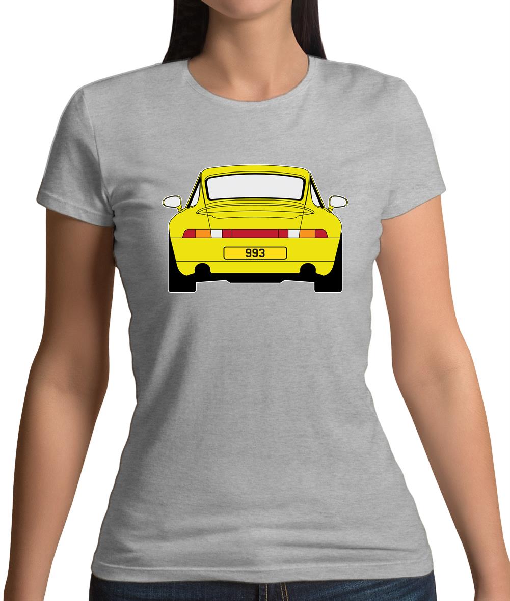 Porsche 993 Yellow Womens T-Shirt Porsche 993 Yellow Womens T-Shirt