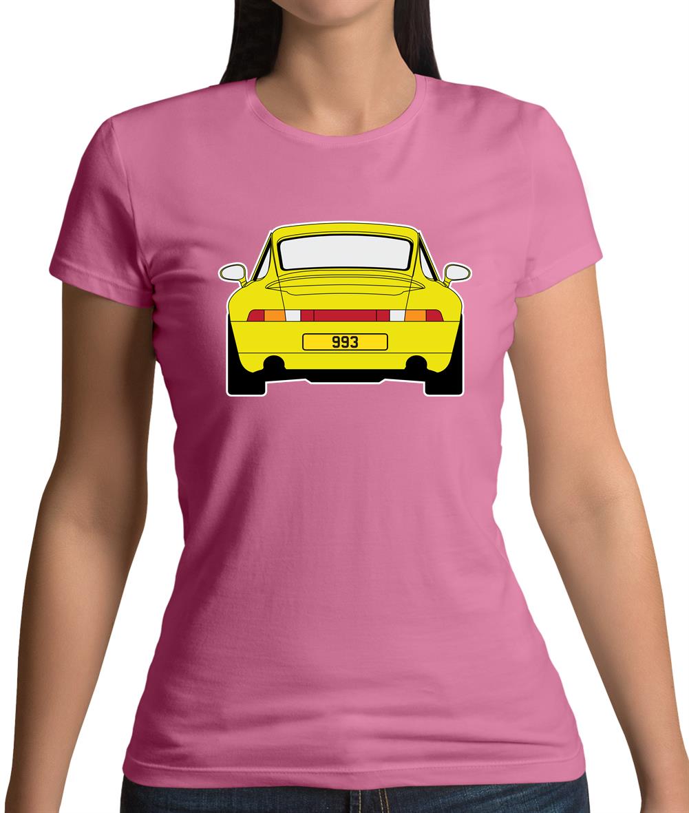 Porsche 993 Yellow Womens T-Shirt Porsche 993 Yellow Womens T-Shirt