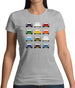 Porsche 911 Carrera Rs 12 Colours Womens T-Shirt Porsche 911 Carrera Rs 12 Colours Womens T-Shirt