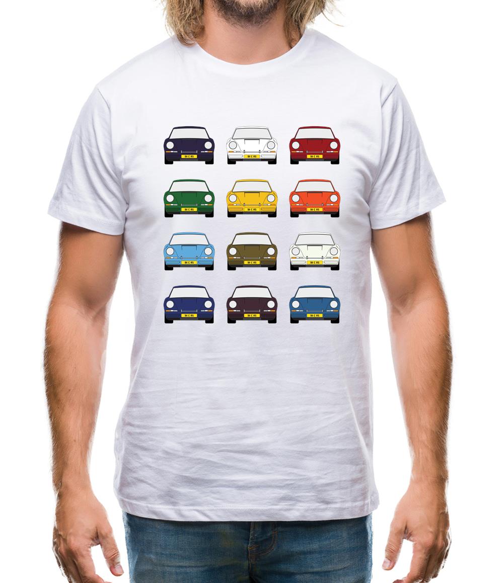 911 Carrera Rs 12 Colours Mens T-Shirt 911 Carrera Rs 12 Colours Mens T-Shirt