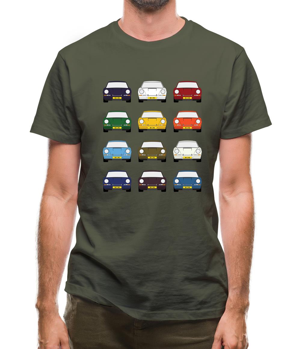 911 Carrera Rs 12 Colours Mens T-Shirt 911 Carrera Rs 12 Colours Mens T-Shirt