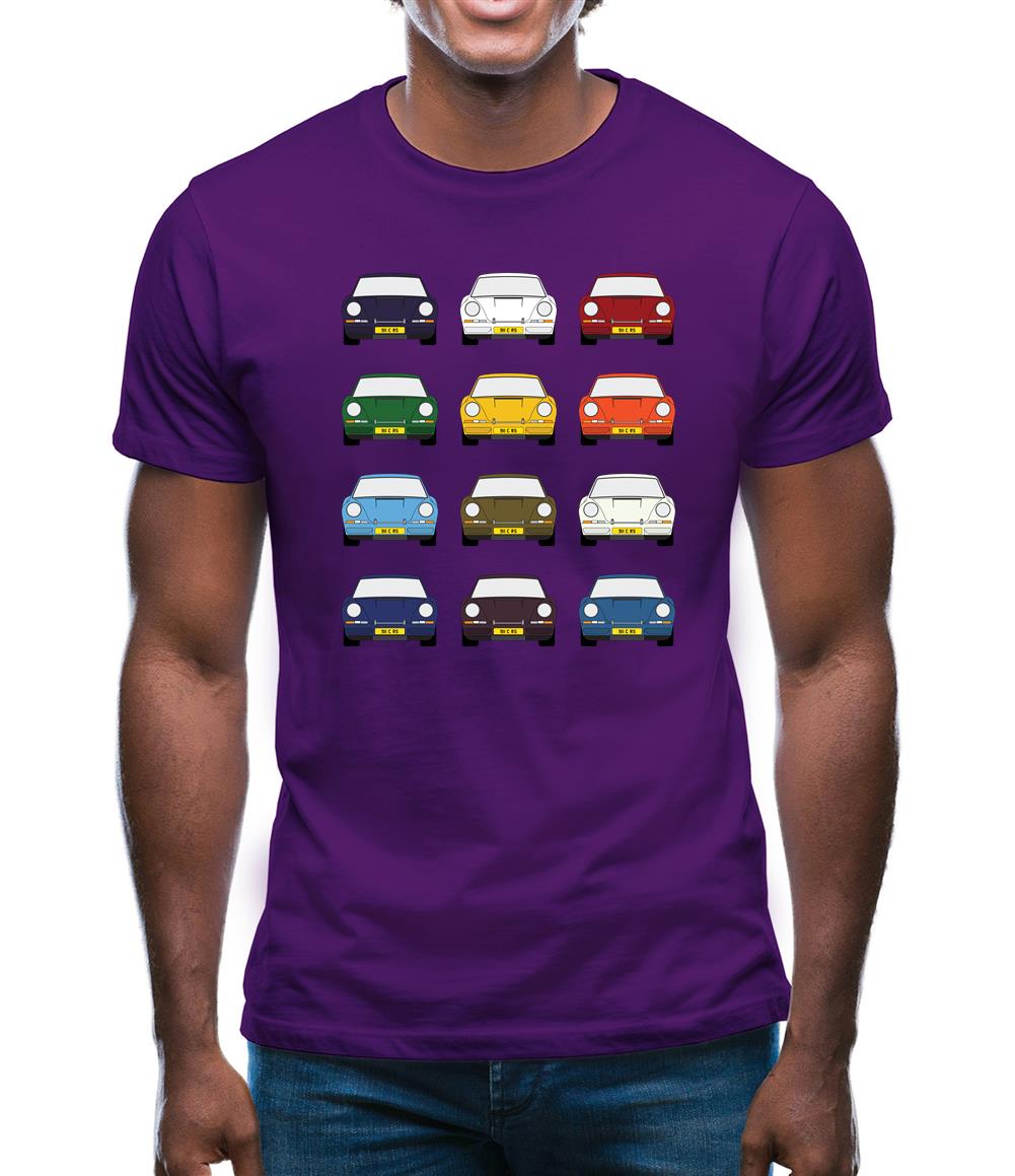 911 Carrera Rs 12 Colours Mens T-Shirt 911 Carrera Rs 12 Colours Mens T-Shirt