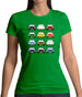 Porsche 911 Carrera Rs 12 Colours Womens T-Shirt Porsche 911 Carrera Rs 12 Colours Womens T-Shirt