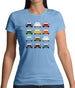 Porsche 911 Carrera Rs 12 Colours Womens T-Shirt Porsche 911 Carrera Rs 12 Colours Womens T-Shirt