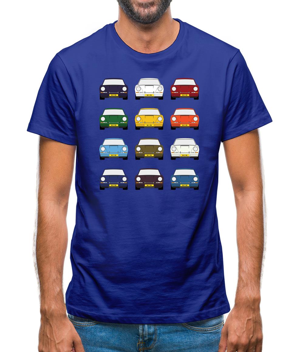 911 Carrera Rs 12 Colours Mens T-Shirt 911 Carrera Rs 12 Colours Mens T-Shirt