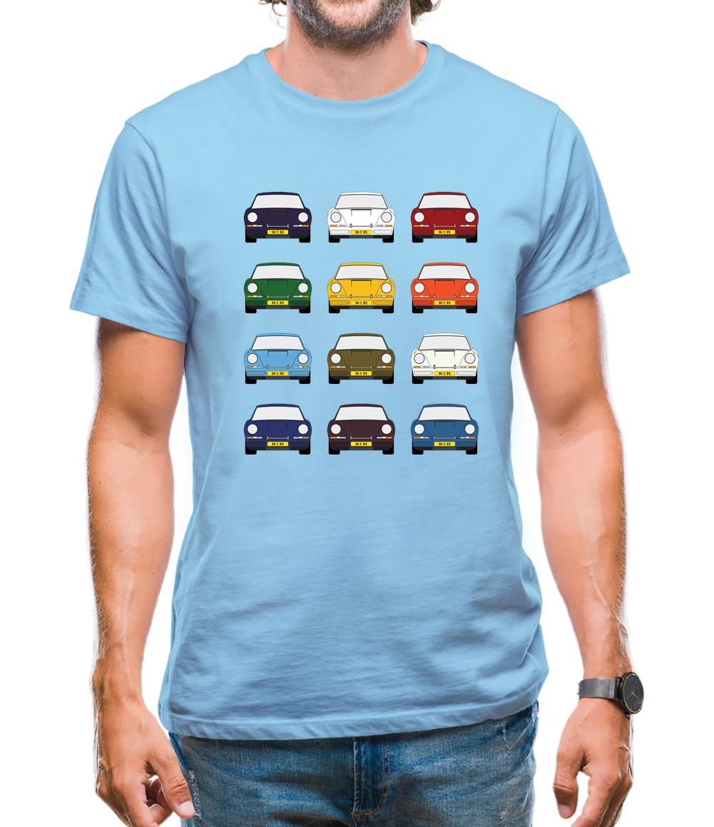 911 Carrera Rs 12 Colours Mens T-Shirt 911 Carrera Rs 12 Colours Mens T-Shirt