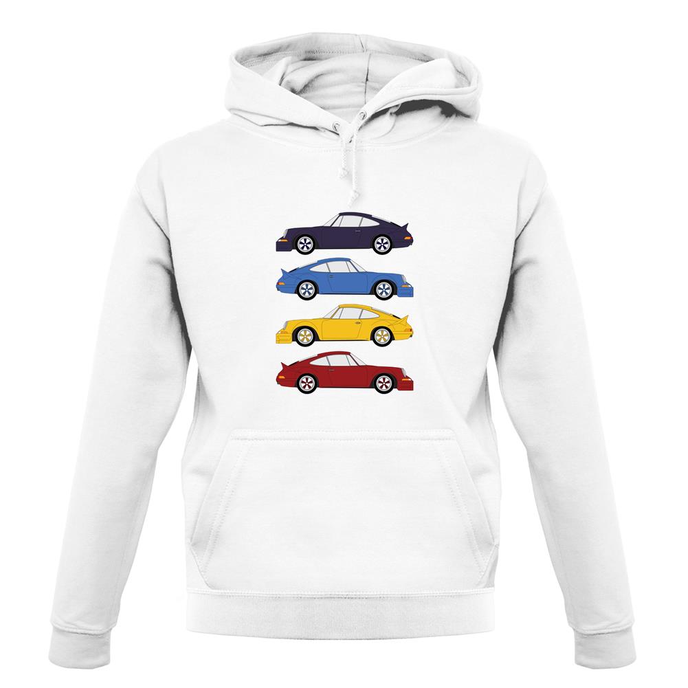 Porsche 911 Carrera Rs 4 Colours unisex hoodie Porsche 911 Carrera Rs 4 Colours unisex hoodie