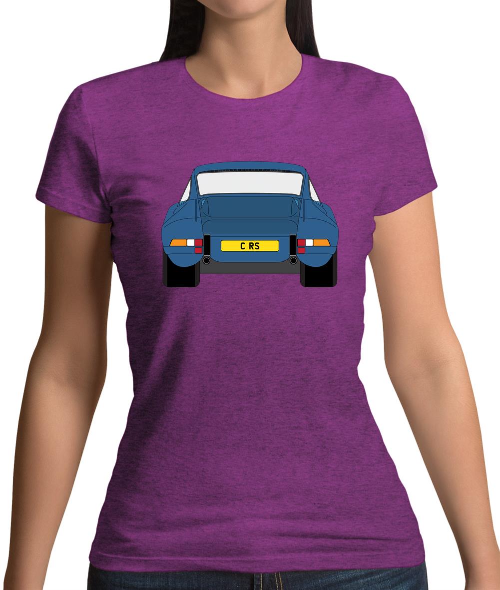 Porsche 911 Carrera Rs Rear Blue Womens T-Shirt Porsche 911 Carrera Rs Rear Blue Womens T-Shirt