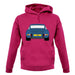 Porsche 911 Carrera Rs Rear Blue unisex hoodie Porsche 911 Carrera Rs Rear Blue unisex hoodie