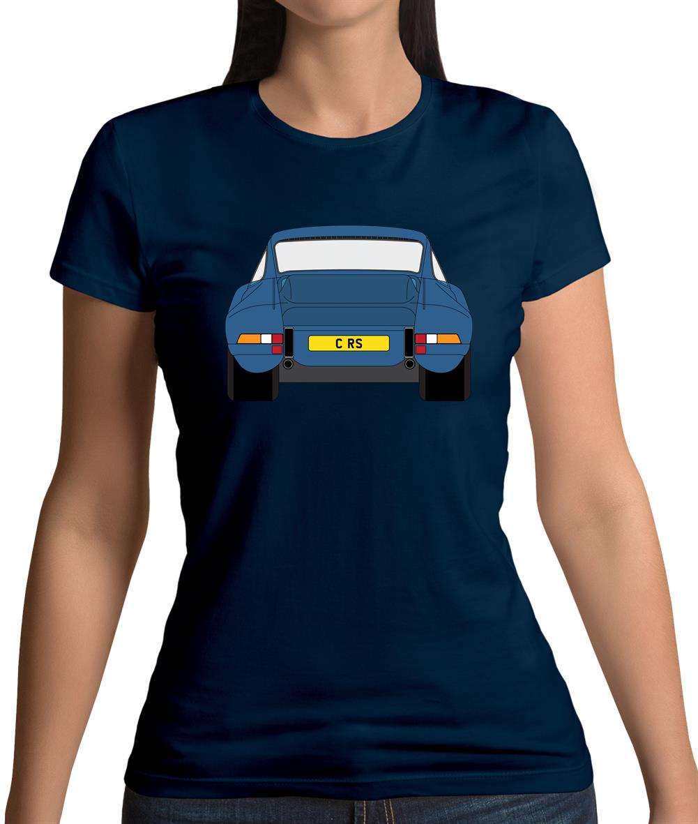 Porsche 911 Carrera Rs Rear Blue Womens T-Shirt Porsche 911 Carrera Rs Rear Blue Womens T-Shirt