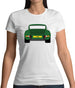 Porsche 911 Carrera Rs Conda Green Womens T-Shirt Porsche 911 Carrera Rs Conda Green Womens T-Shirt