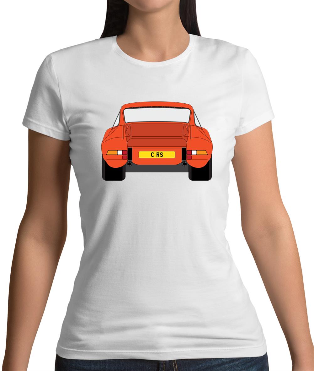 Porsche 911 Carrera Rs Rear Gulf Orange Womens T-Shirt Porsche 911 Carrera Rs Rear Gulf Orange Womens T-Shirt