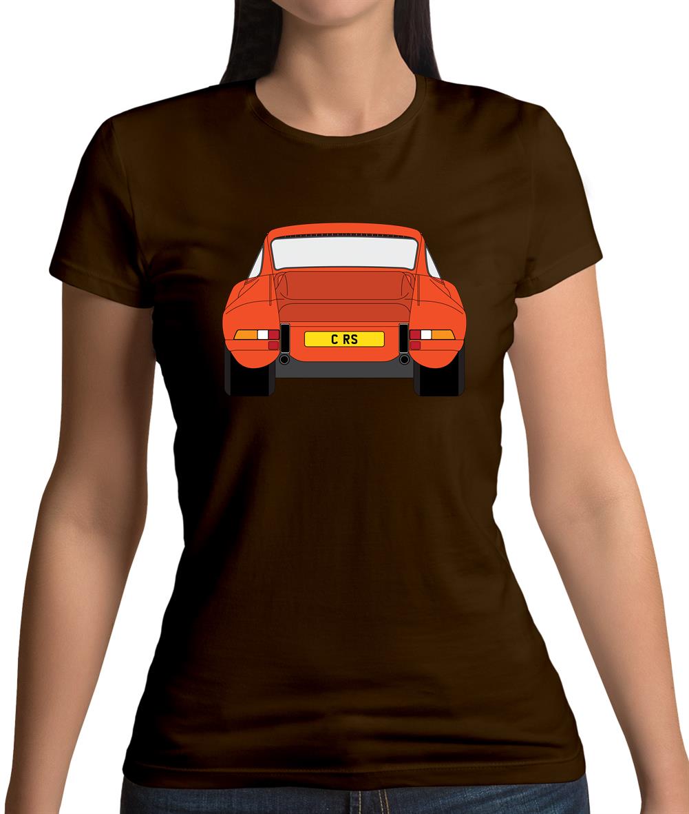 Porsche 911 Carrera Rs Rear Gulf Orange Womens T-Shirt Porsche 911 Carrera Rs Rear Gulf Orange Womens T-Shirt