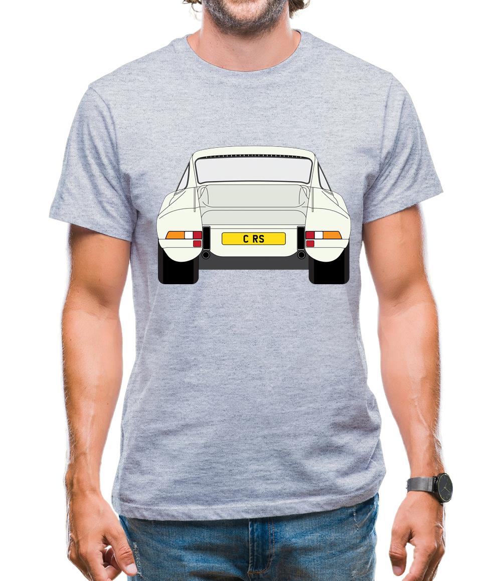911 Carrera Rs Rear Ivory White Mens T-Shirt 911 Carrera Rs Rear Ivory White Mens T-Shirt