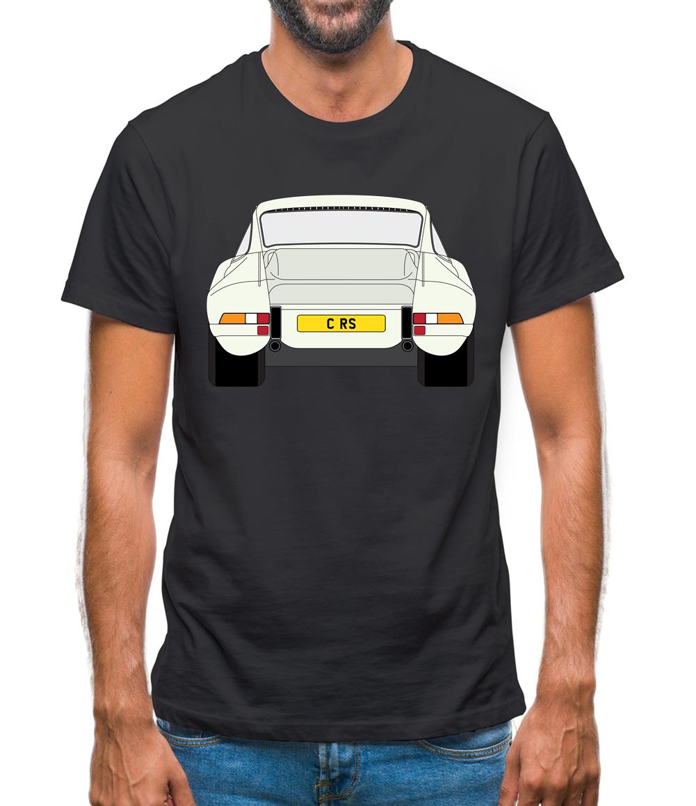 911 Carrera Rs Rear Ivory White Mens T-Shirt 911 Carrera Rs Rear Ivory White Mens T-Shirt