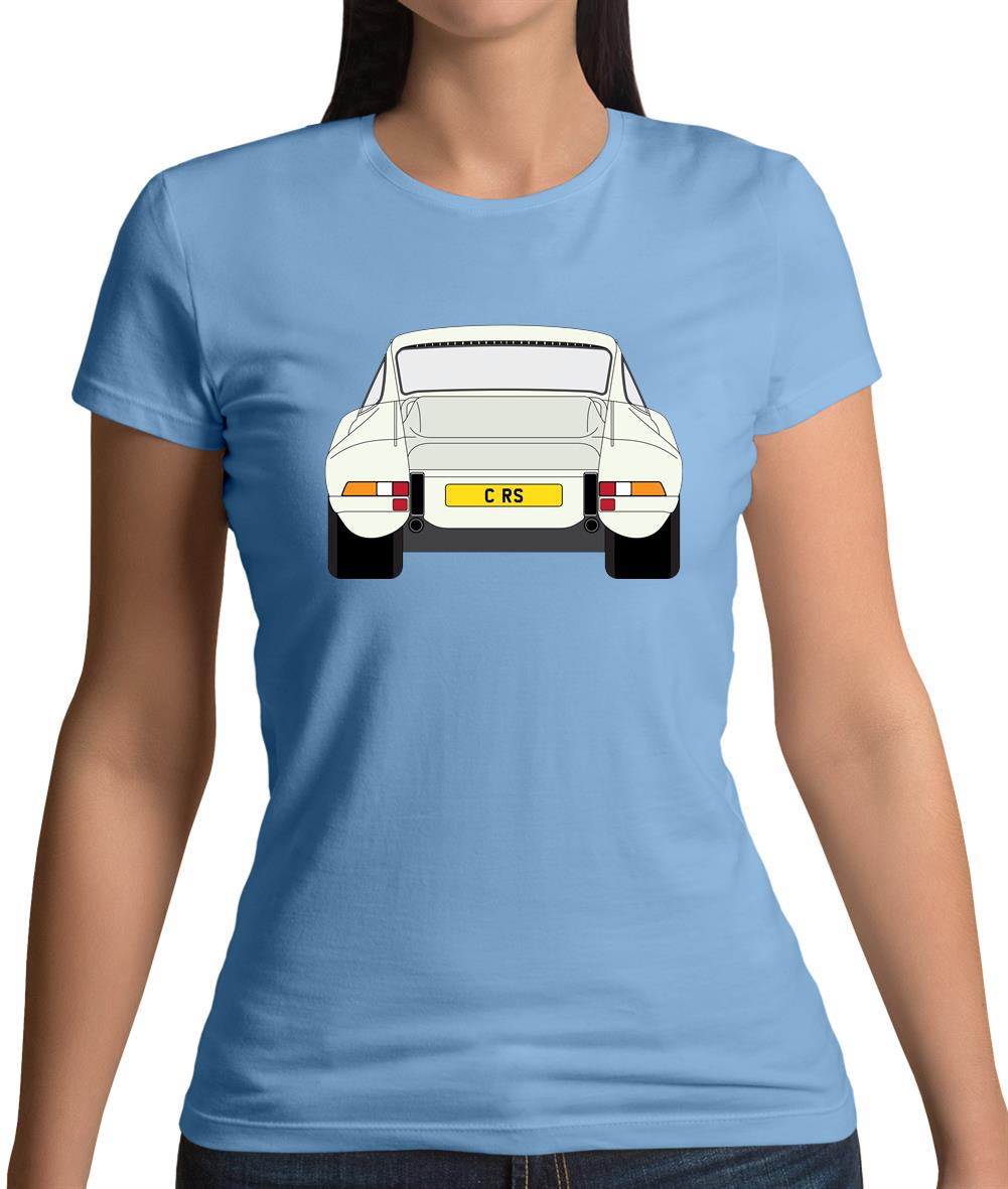 Porsche 911 Carrera Rs Rear Ivory White Womens T-Shirt Porsche 911 Carrera Rs Rear Ivory White Womens T-Shirt