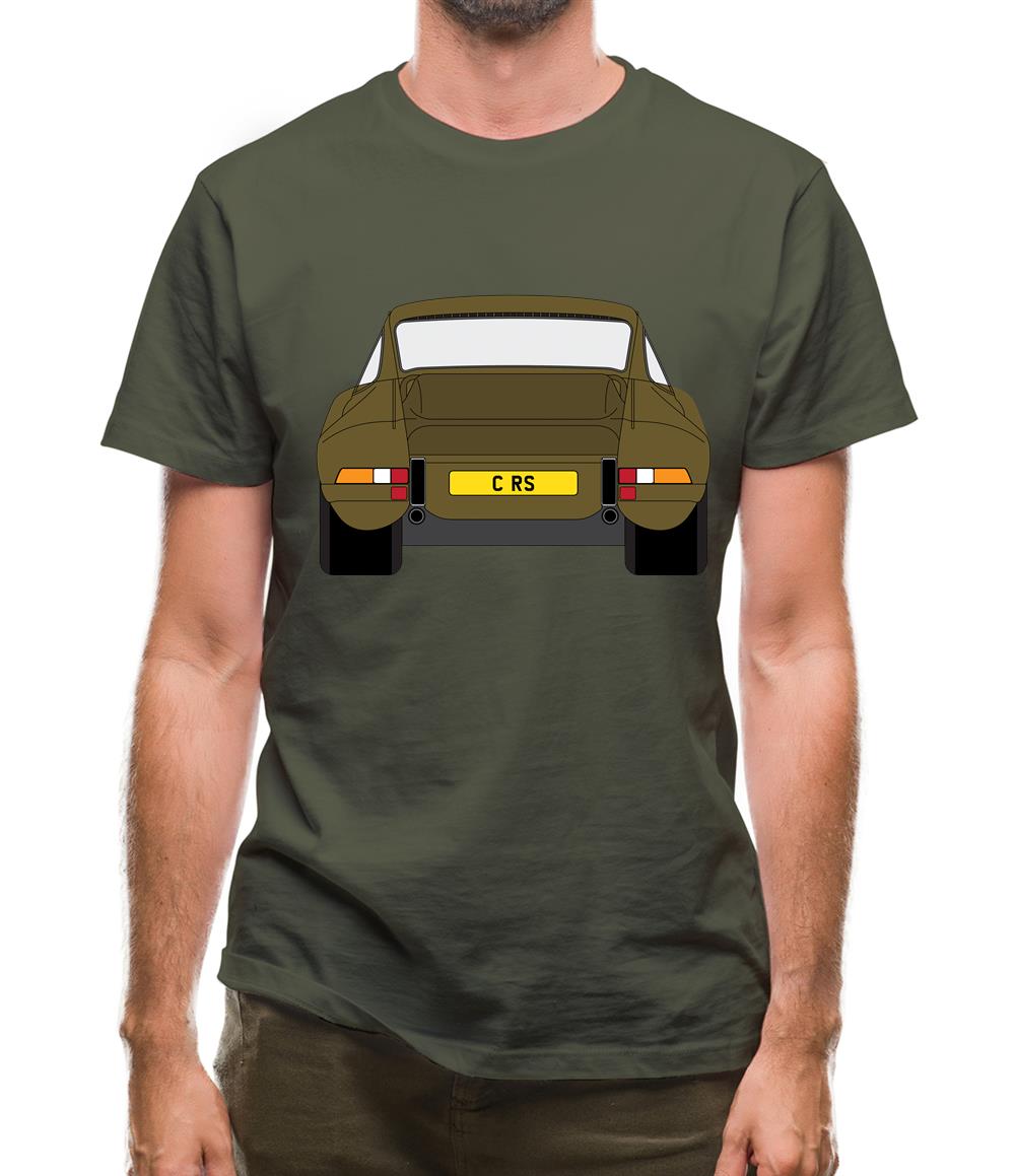 911 Carrera Rs Rear Olive Green Mens T-Shirt 911 Carrera Rs Rear Olive Green Mens T-Shirt