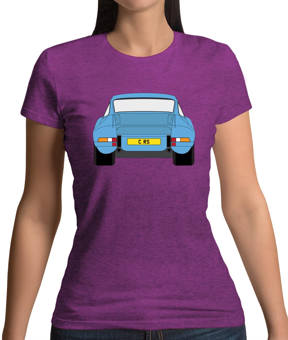 Porsche 911 Carrera Rs Rear Pastel Blue Womens T-Shirt Porsche 911 Carrera Rs Rear Pastel Blue Womens T-Shirt