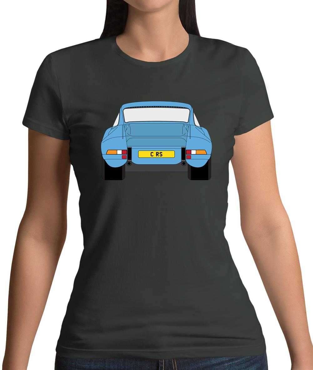 Porsche 911 Carrera Rs Rear Pastel Blue Womens T-Shirt Porsche 911 Carrera Rs Rear Pastel Blue Womens T-Shirt