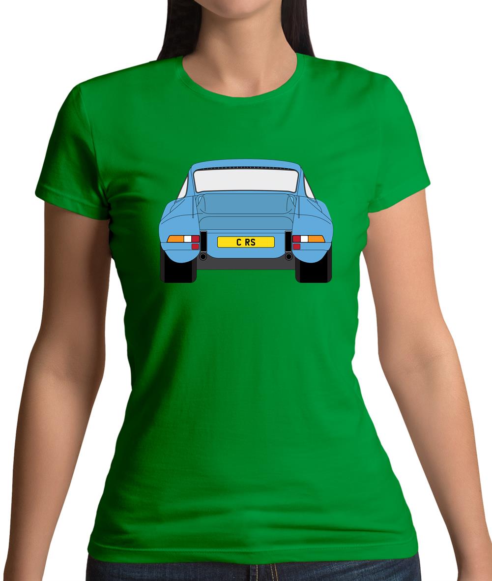 Porsche 911 Carrera Rs Rear Pastel Blue Womens T-Shirt Porsche 911 Carrera Rs Rear Pastel Blue Womens T-Shirt