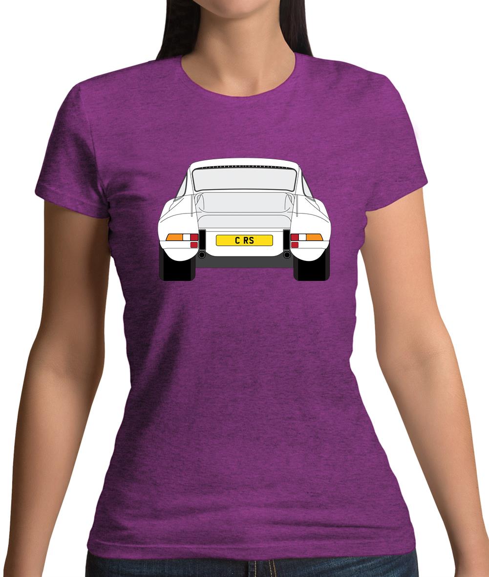 Porsche 911 Carrera Rs Rear White Womens T-Shirt Porsche 911 Carrera Rs Rear White Womens T-Shirt