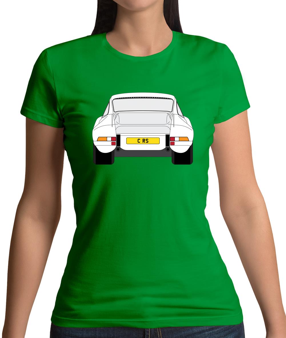 Porsche 911 Carrera Rs Rear White Womens T-Shirt Porsche 911 Carrera Rs Rear White Womens T-Shirt