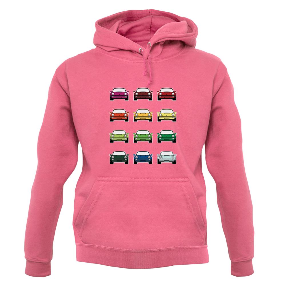 Porsche 911 Turbo 930 Colour Grid unisex hoodie Porsche 911 Turbo 930 Colour Grid unisex hoodie