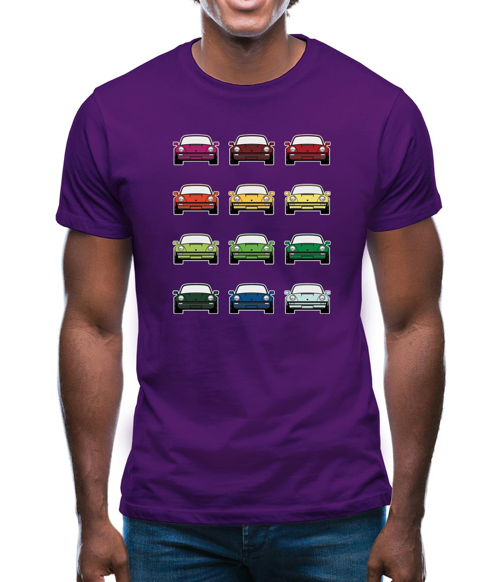 911 Turbo 930 Colour Grid Mens T-Shirt 911 Turbo 930 Colour Grid Mens T-Shirt