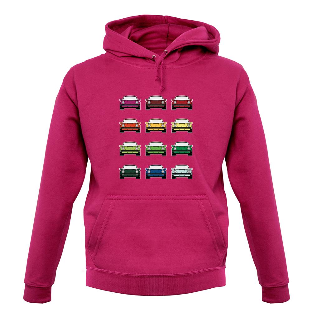 Porsche 911 Turbo 930 Colour Grid unisex hoodie Porsche 911 Turbo 930 Colour Grid unisex hoodie