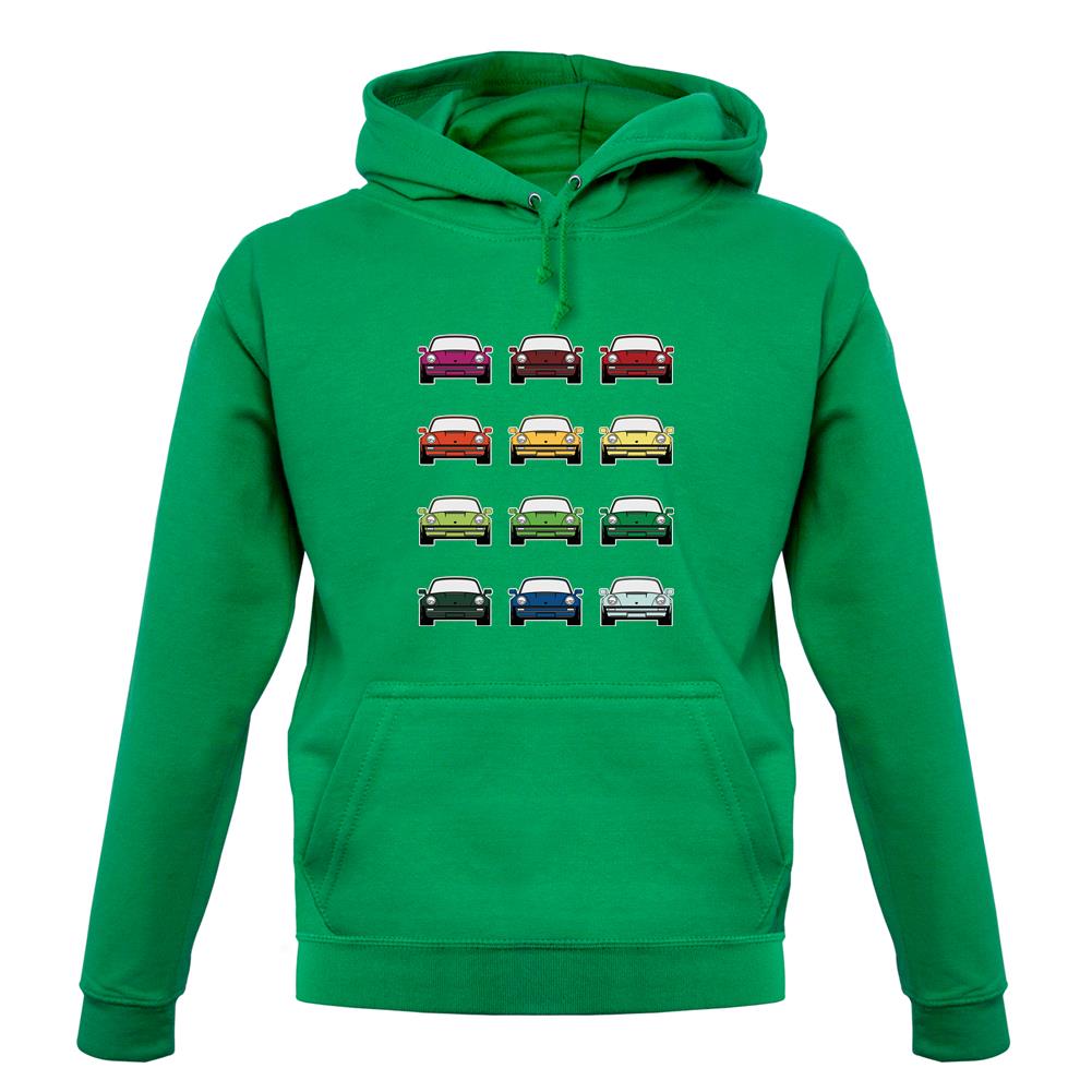 Porsche 911 Turbo 930 Colour Grid unisex hoodie Porsche 911 Turbo 930 Colour Grid unisex hoodie