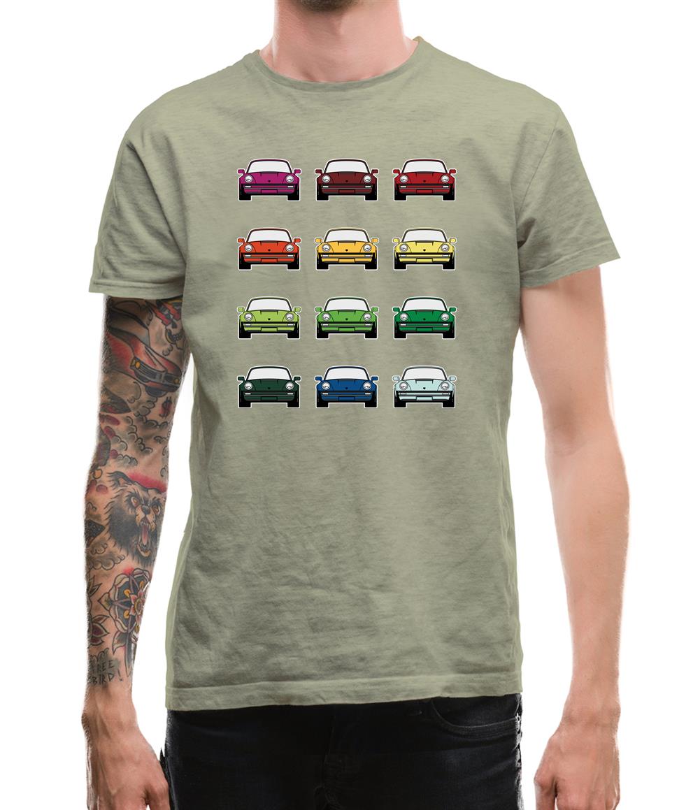 911 Turbo 930 Colour Grid Mens T-Shirt 911 Turbo 930 Colour Grid Mens T-Shirt