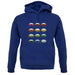 Porsche 911 Turbo 930 Colour Grid unisex hoodie Porsche 911 Turbo 930 Colour Grid unisex hoodie