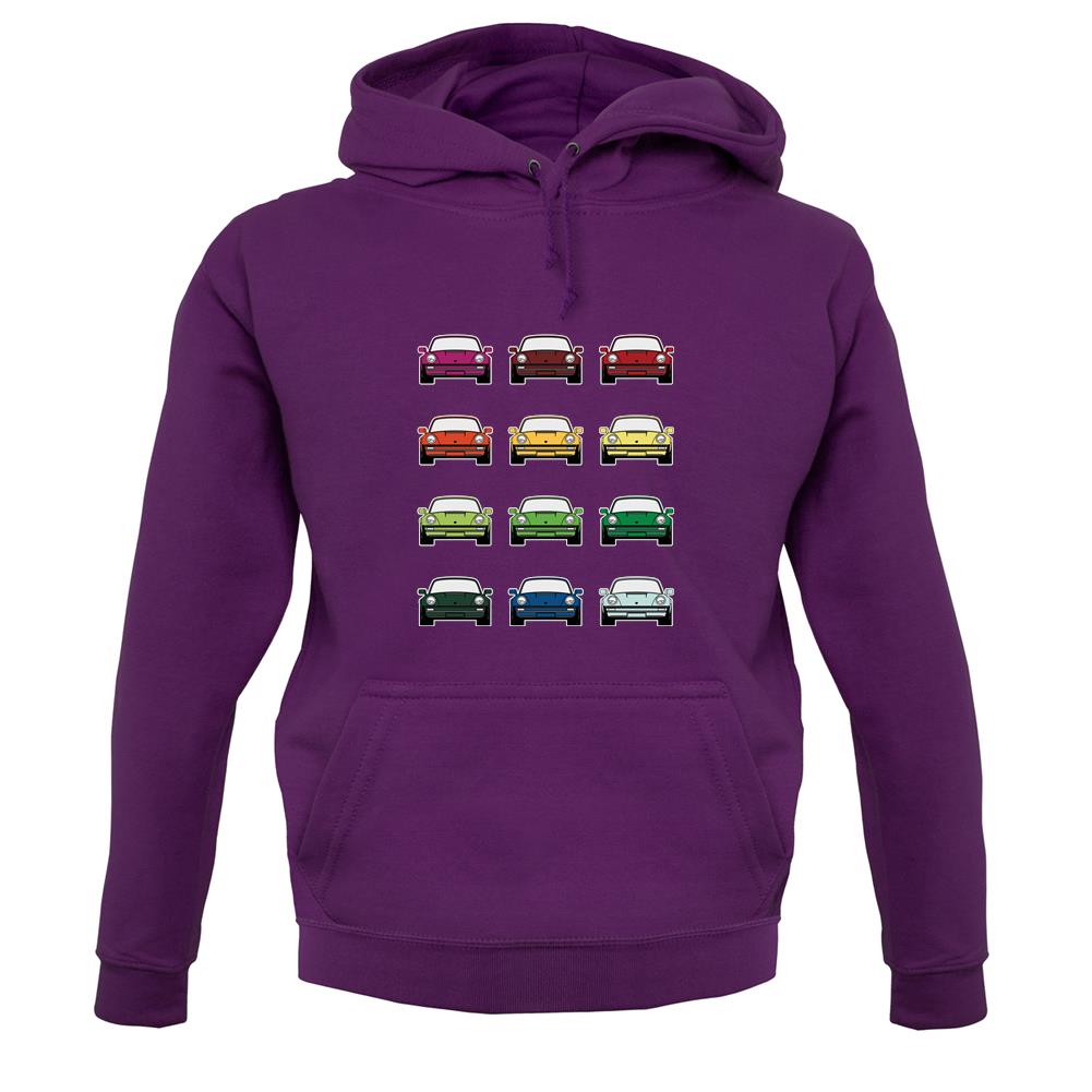 Porsche 911 Turbo 930 Colour Grid unisex hoodie Porsche 911 Turbo 930 Colour Grid unisex hoodie
