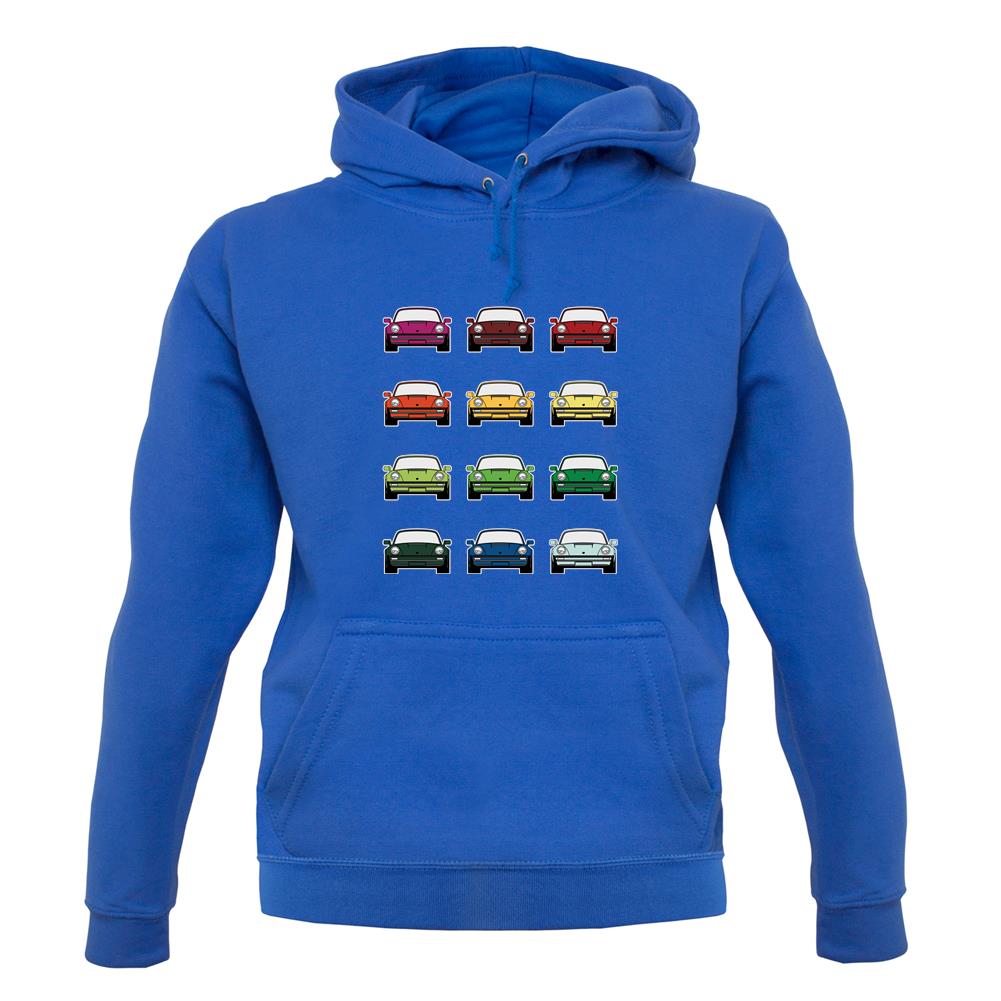 Porsche 911 Turbo 930 Colour Grid unisex hoodie Porsche 911 Turbo 930 Colour Grid unisex hoodie