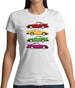 Porsche 911 Turbo 930 4 Colours Womens T-Shirt Porsche 911 Turbo 930 4 Colours Womens T-Shirt