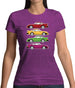 Porsche 911 Turbo 930 4 Colours Womens T-Shirt Porsche 911 Turbo 930 4 Colours Womens T-Shirt