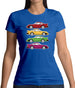 Porsche 911 Turbo 930 4 Colours Womens T-Shirt Porsche 911 Turbo 930 4 Colours Womens T-Shirt