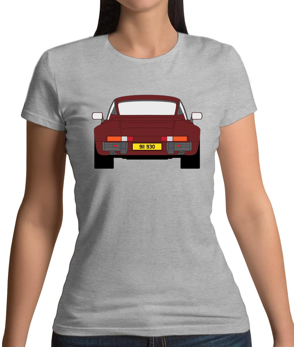 Porsche 911 Turbo 930 Burgandy Womens T-Shirt Porsche 911 Turbo 930 Burgandy Womens T-Shirt