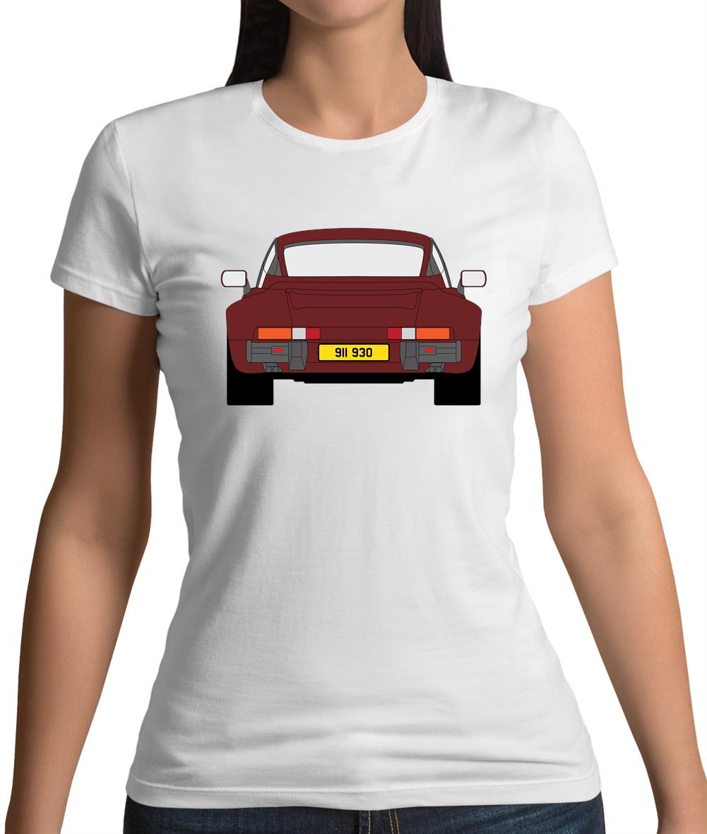 Porsche 911 Turbo 930 Burgandy Womens T-Shirt Porsche 911 Turbo 930 Burgandy Womens T-Shirt