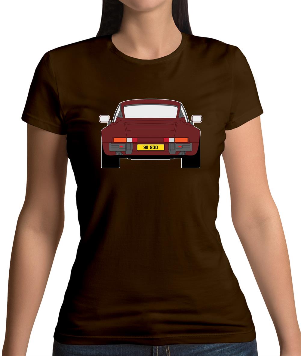 Porsche 911 Turbo 930 Burgandy Womens T-Shirt Porsche 911 Turbo 930 Burgandy Womens T-Shirt