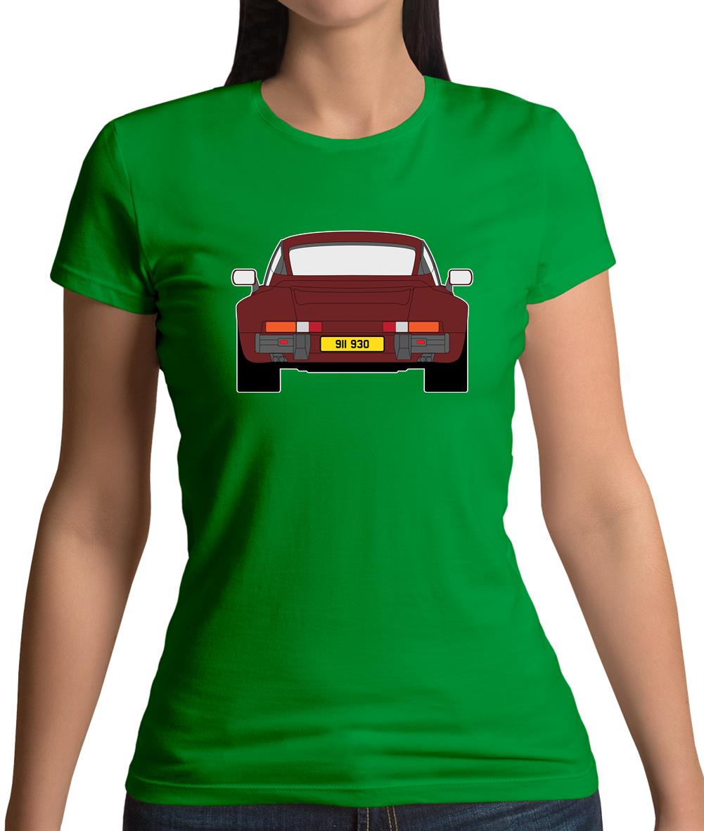 Porsche 911 Turbo 930 Burgandy Womens T-Shirt Porsche 911 Turbo 930 Burgandy Womens T-Shirt
