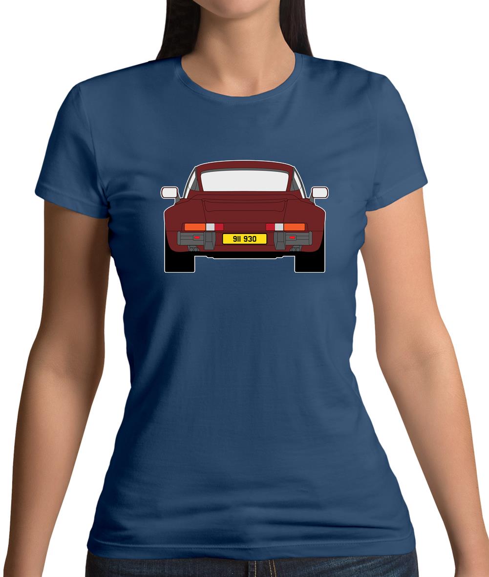 Porsche 911 Turbo 930 Burgandy Womens T-Shirt Porsche 911 Turbo 930 Burgandy Womens T-Shirt
