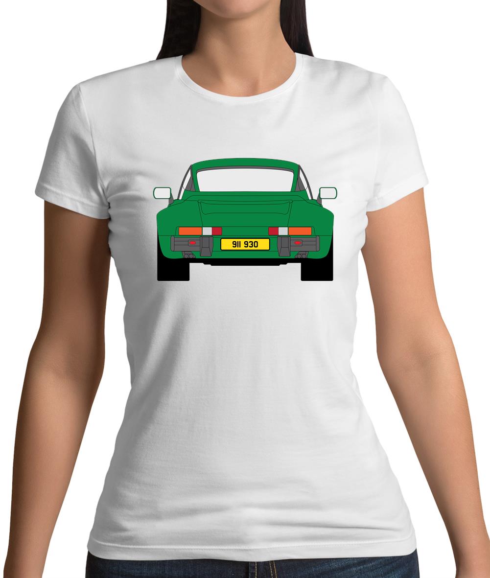 Porsche 911 Turbo Forest Green 930 Womens T-Shirt Porsche 911 Turbo Forest Green 930 Womens T-Shirt