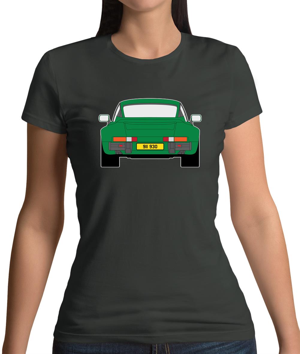 Porsche 911 Turbo Forest Green 930 Womens T-Shirt Porsche 911 Turbo Forest Green 930 Womens T-Shirt