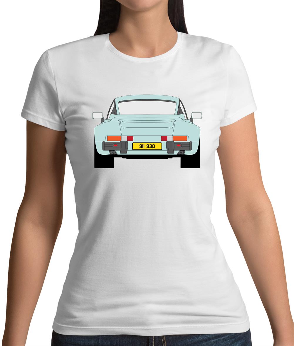 Porsche 911 Turbo Ice Blue 930 Womens T-Shirt Porsche 911 Turbo Ice Blue 930 Womens T-Shirt