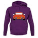 Porsche 911 Turbo 930 Orange unisex hoodie Porsche 911 Turbo 930 Orange unisex hoodie