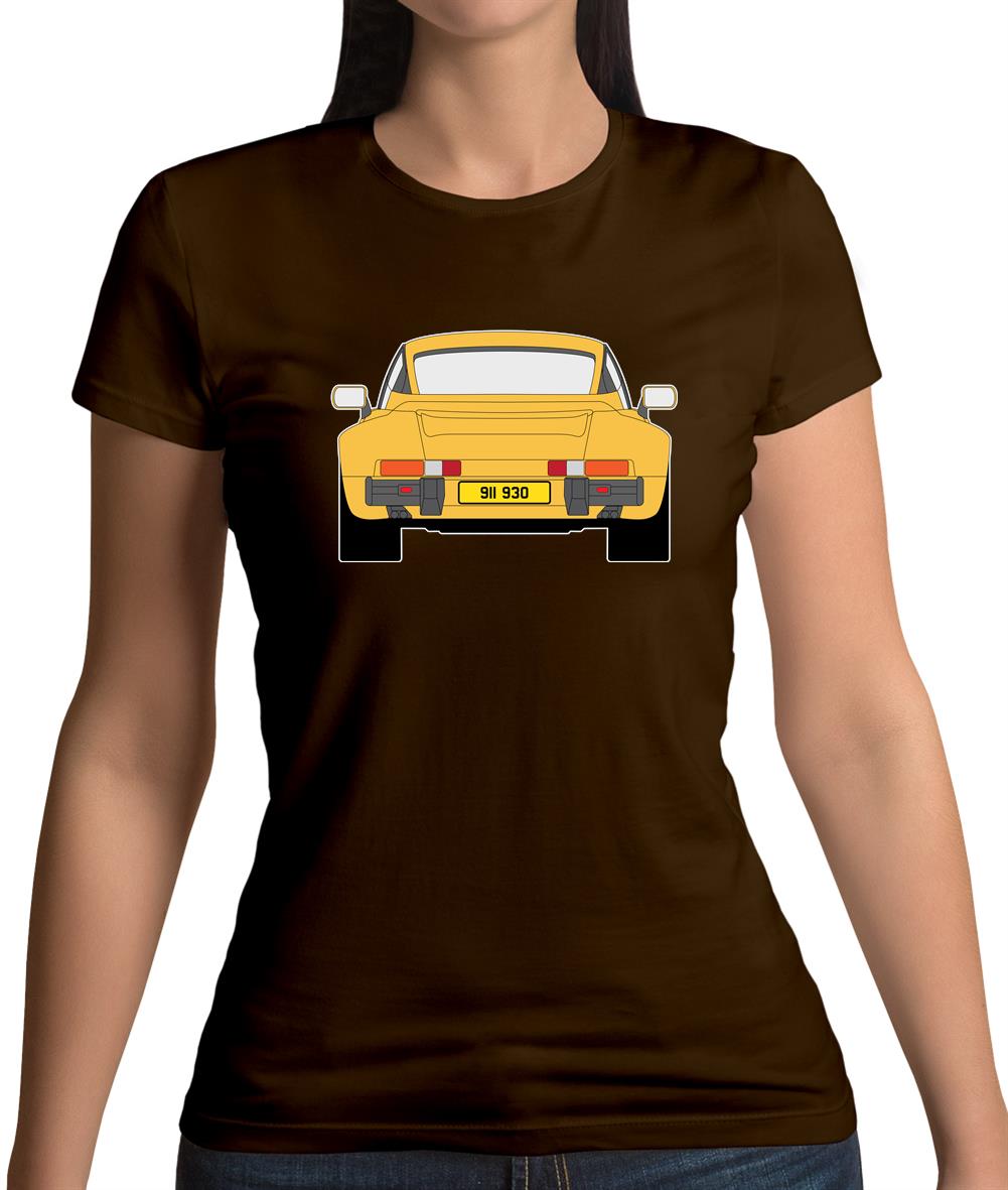 Porsche 911 Turbo 930 Talbot Yellow Womens T-Shirt Porsche 911 Turbo 930 Talbot Yellow Womens T-Shirt
