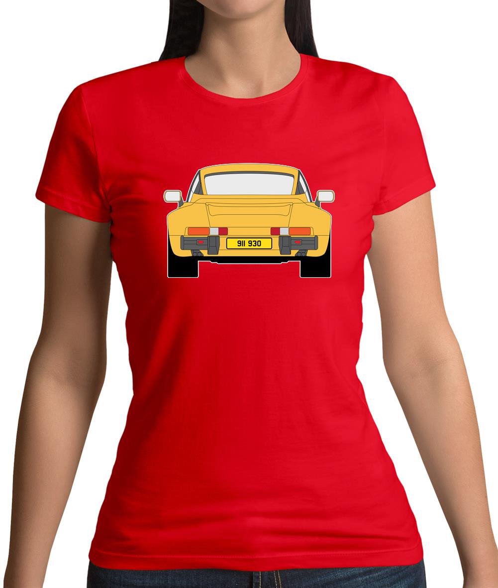 Porsche 911 Turbo 930 Talbot Yellow Womens T-Shirt Porsche 911 Turbo 930 Talbot Yellow Womens T-Shirt