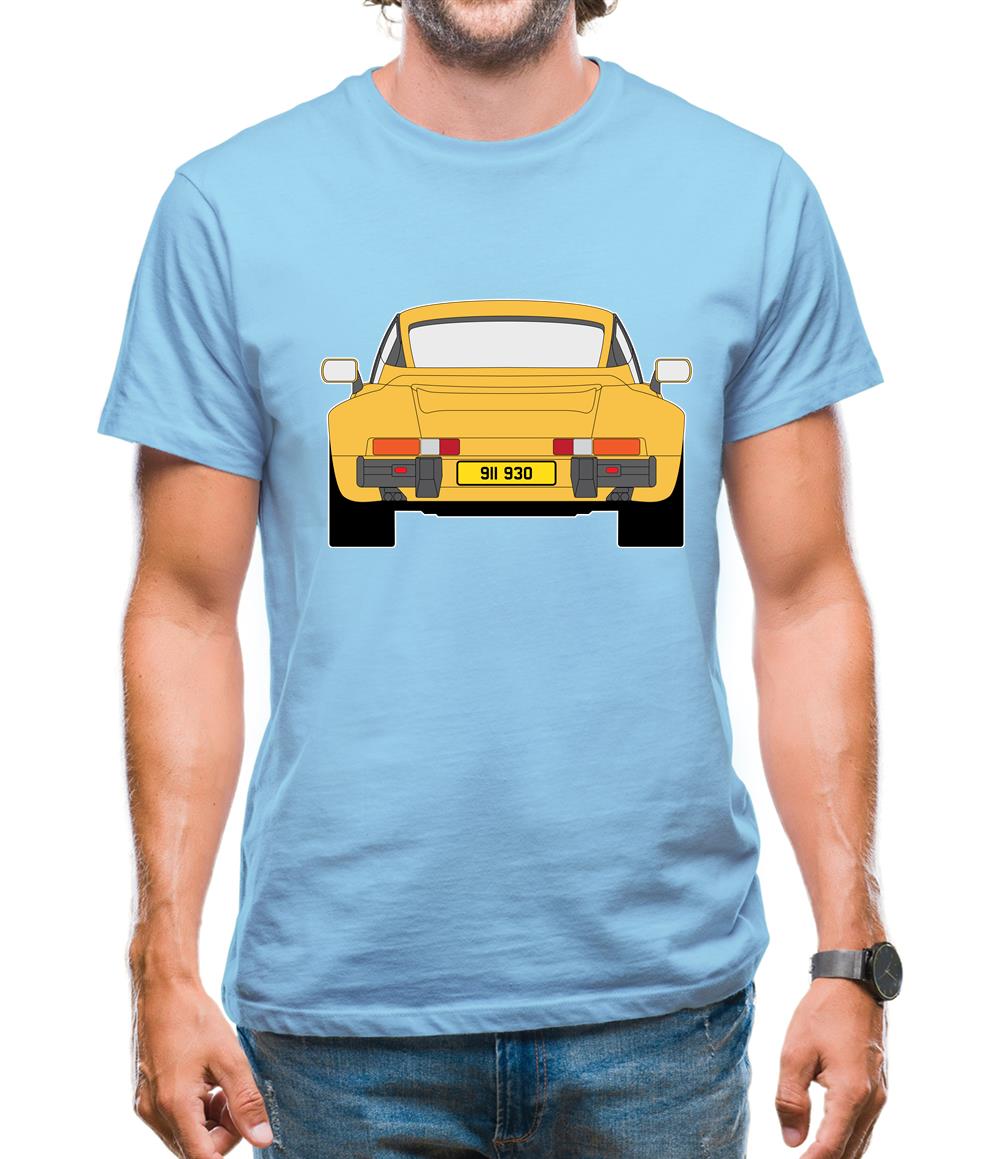 911 Turbo 930 Talbot Yellow Mens T-Shirt 911 Turbo 930 Talbot Yellow Mens T-Shirt